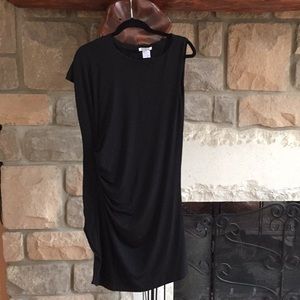 Drapey black easy dress